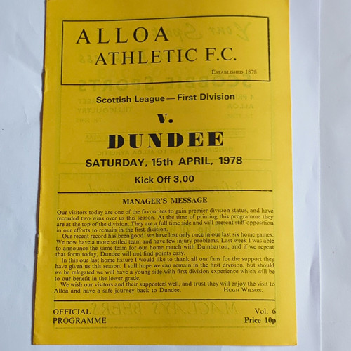 Alloa athletic dundee - v,