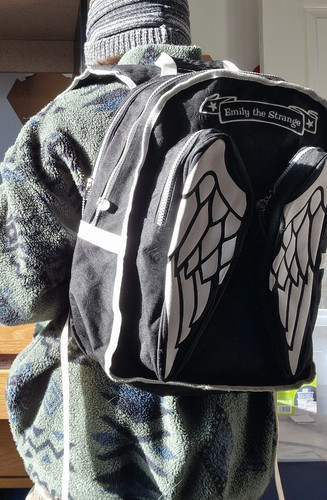 Angel wing backpack - wing, emily