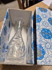 Vintage Bohemia Cut Glass Crystal Posy Vase