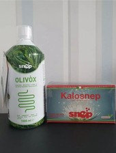Olivox 1 Bottle + 1 Kalosnep Detox Weight Control Italy Genuine Snep 