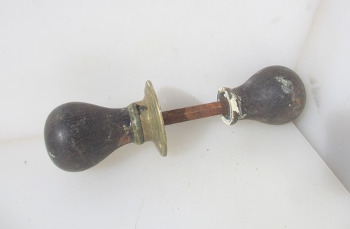 Victorian wooden door knobs - door,