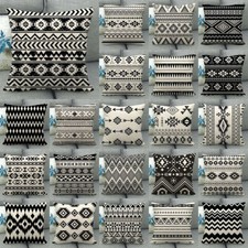 Black white ethnic aztec - black,