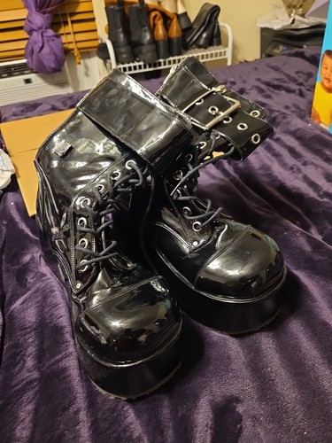 Demonia patent leather - patent,