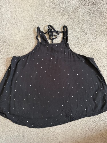 Hollister black white polka - hollister,