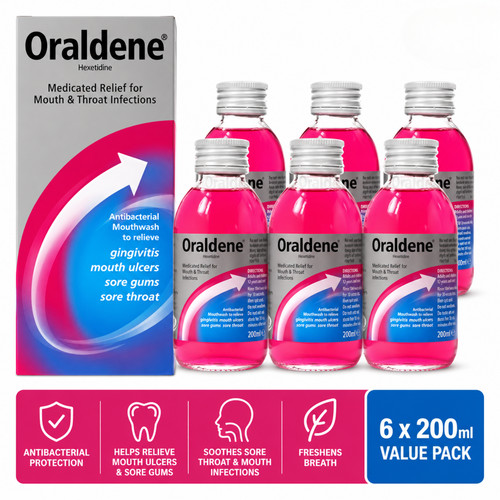 Oraldene medicated mouthwash - oraldene,