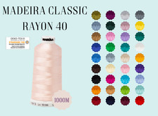 Madeira Classic Viscose Rayon 40 Machine Embroidery Thread 1000m Spool