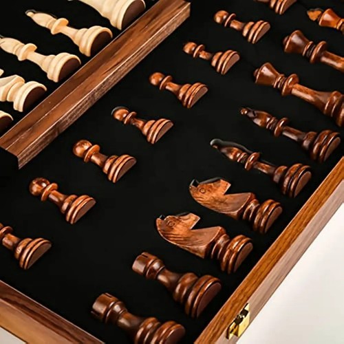 Classic wooden chess set - chess, –