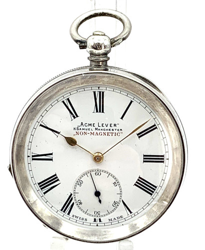 1900s silver gents keywind - 1900s,