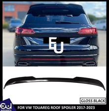 FOR VW TOUAREG CR7 2017-2023 REAR ROOF SPOILER LIP WING GLOSS BLACK