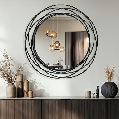 Black mirror for wall - black,