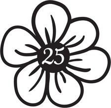Multi Pack Flowers Wheelie Bin Number Stickers  Waterproof Decal - Easy-To-Apply