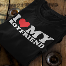 I Love My Boyfriend T-Shirt Top Tee - Valentine's Day Anniversary Gift Present