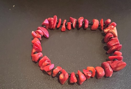 Red tribal ethnic coral - red,