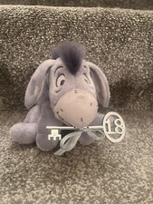 Disney Eeyore's Little Moments Grey Eeyore Small Plush Soft Teddy Toy 18 Key