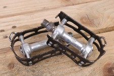 Zeus Gran Sport Quill Pedals 9/16" Vintage Retro Steel Road Racing Bike 1970s