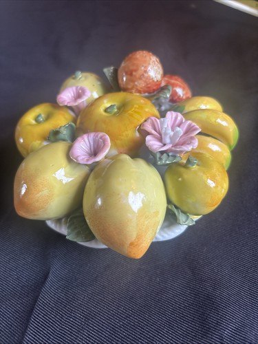 Vintage ceramic basket - ceramic, of