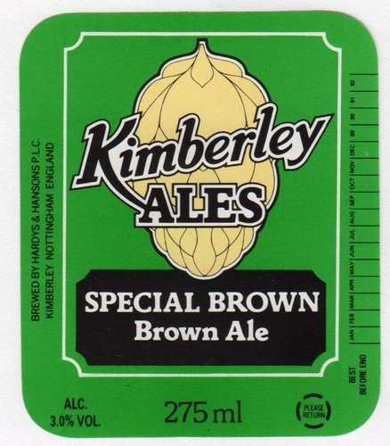 Beer label hardys hansons - label:,