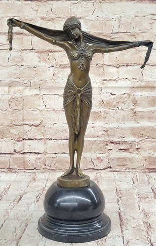 Chiparus dancer signed bronze - chiparus,