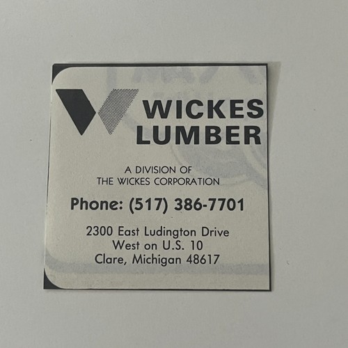 Wickes lumber division - wickes, of