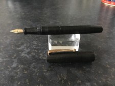 Vintage Superb Early BLACKBIRD Fountain Pen.with MabieTodd 14k Gold Nib .Black