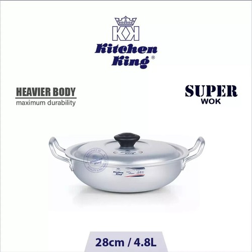 Aluminium new super wok - aluminium,