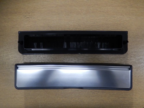 Silver black letter box - silver/black,
