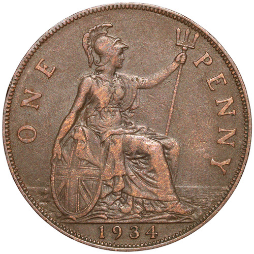 1934 great britain george 1 - britain, v