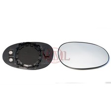 SMART ROADSTER 2003->2006 DOOR/WING MIRROR GLASS SILVER, HEATED&BASE,RIGHT