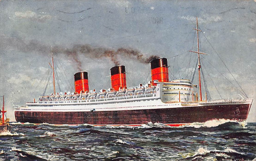 Postcard queen mary - postcard, r