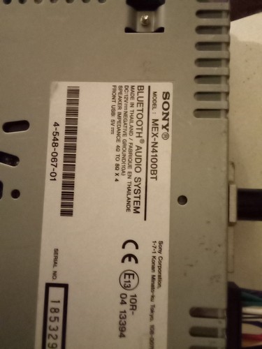 Sony mex n4100bt - sony,