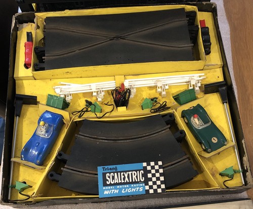 Old scalextric set - my,