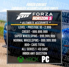 Forza Horizon 5 MODDED ACOUNT 999,999,999 Credits, and WHEELSPINS
