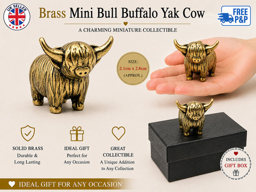 Solid brass mini - mini, buffalo