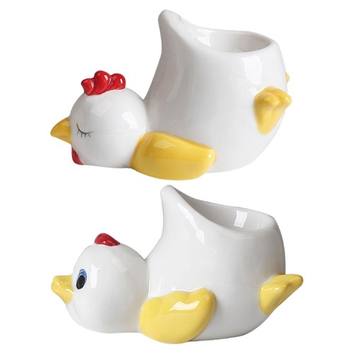 Ceramic eggs holders with - eggs,
