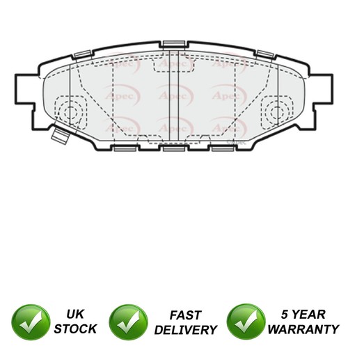 Brake pads set rear sjr - set, fits