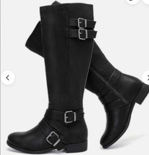 Luoika Women's Extra Wide Calf Knee High Boots, Wide Width Winter Tall Boot 7