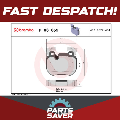 Brake pads set fits bmw - brake,