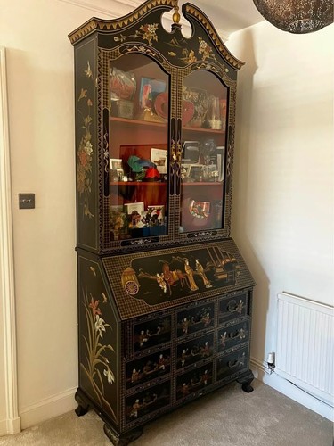 Chinese black lacquer bureau - chinese,