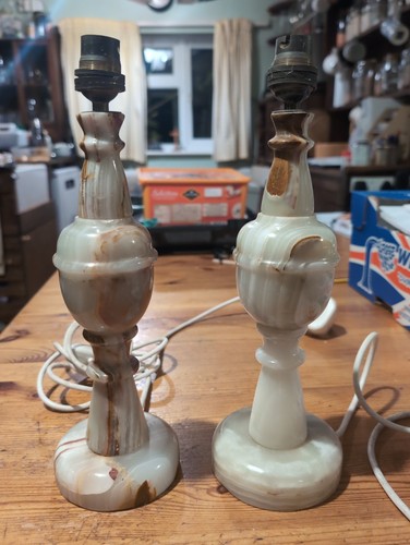 Pair vintage onyx - of,