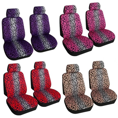 Front leopard print car seat - 2,