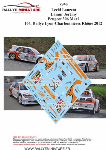 Decals ref 2946 peugeot - decals, 1/43
