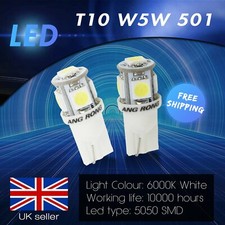 T10 501 W5W 5 LED Car Wedge