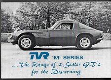 TVR M Series 1972-1973 UK Market Foldout Sales Brochure 1600 M, 2500 M & 3000 M