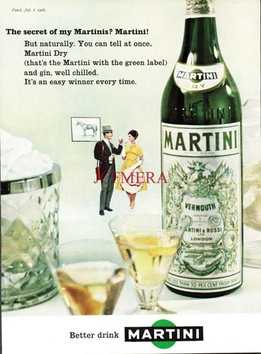 Martini vermouth drinks advert - martini,