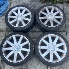 18" GENUINE AUDI TT Mk1 RS4 ALLOYS WHEELS TYRES x4 8N0601025S Mk4 GOLF