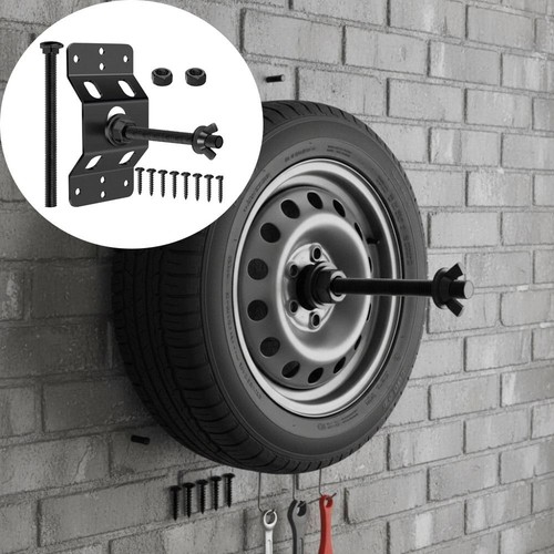 Black spare wheel carrier - wheel,