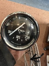 TRIUMPH TR3 WATER TEMP GAUGE Deg F BRITISH JAEGER FULLY RESTORED ORIGINAL