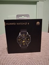 Huawei Watch GT 4 46mm Stainless Steel Case with Fluoroelastome strap.