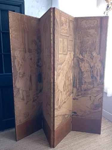 Antique tapestry screen - antique, 18th