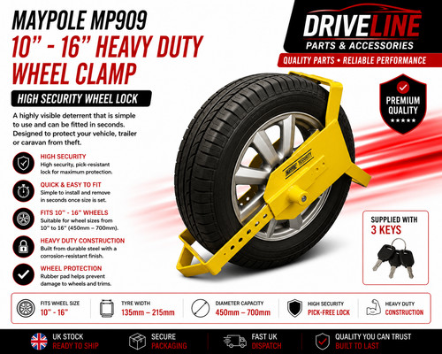 Maypole mp909 heavy duty wheel - heavy,